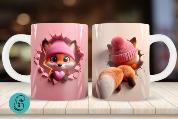 3D Fox Valentine Mug Wrap 2 Sided 07: A Comprehensive Review and Usage Guide