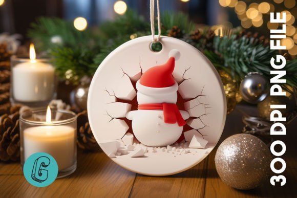3D Snowman Break Wall Ornament PNG 53: A Practical Review for Digital Creators