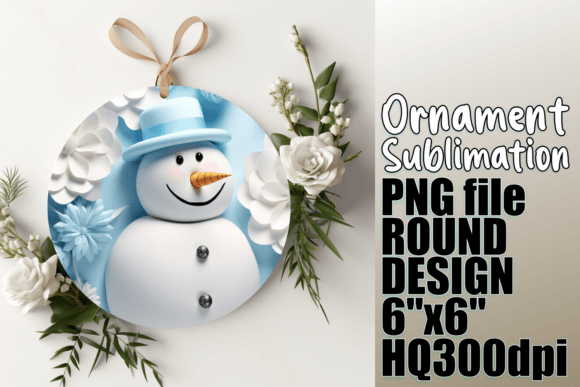 Elegant Winter 3D Ornaments