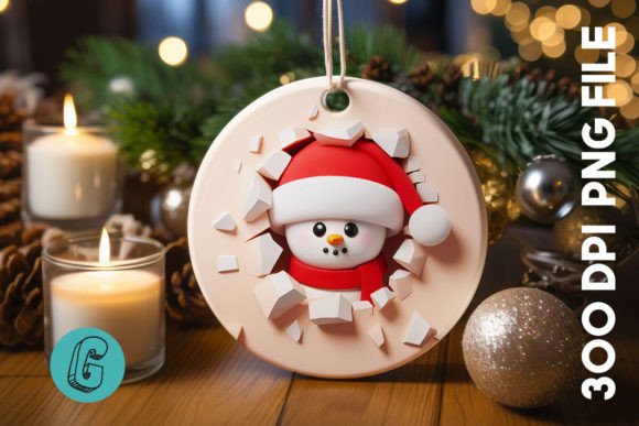 Evaluating the 3D Snowman Break Wall Ornament PNG 50 for Seasonal DIY Projects